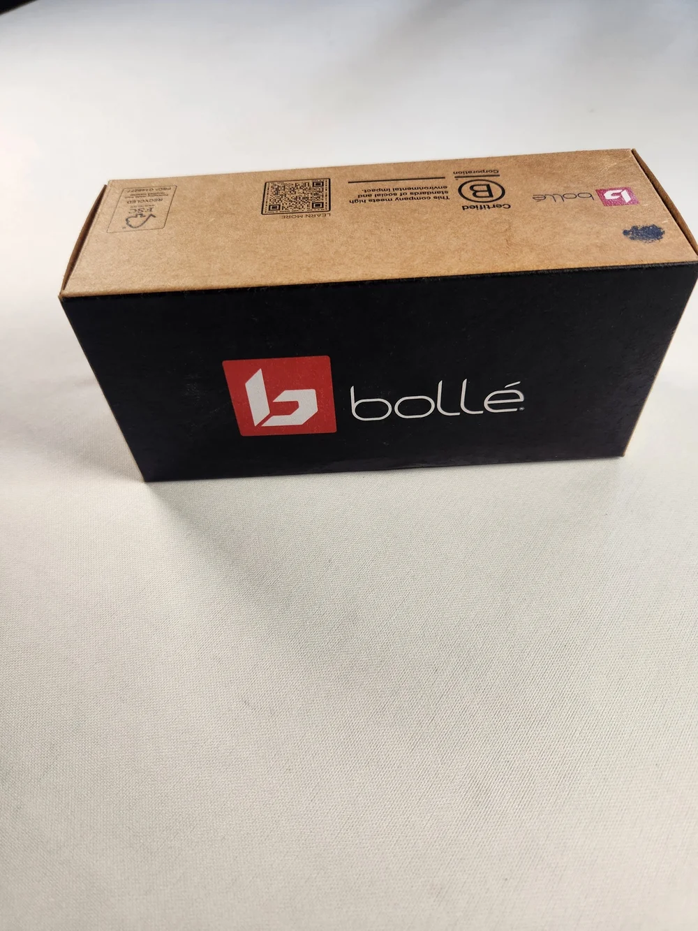 bolle Men's Black Frame Sunglasses with Blue Mirrored Lenses